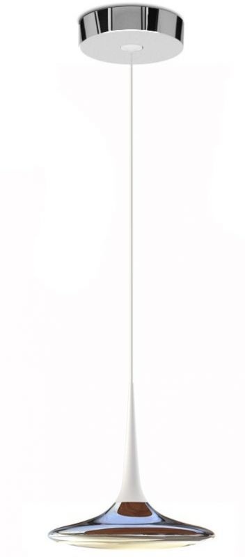 Falling Leaf In Pendant light Grau